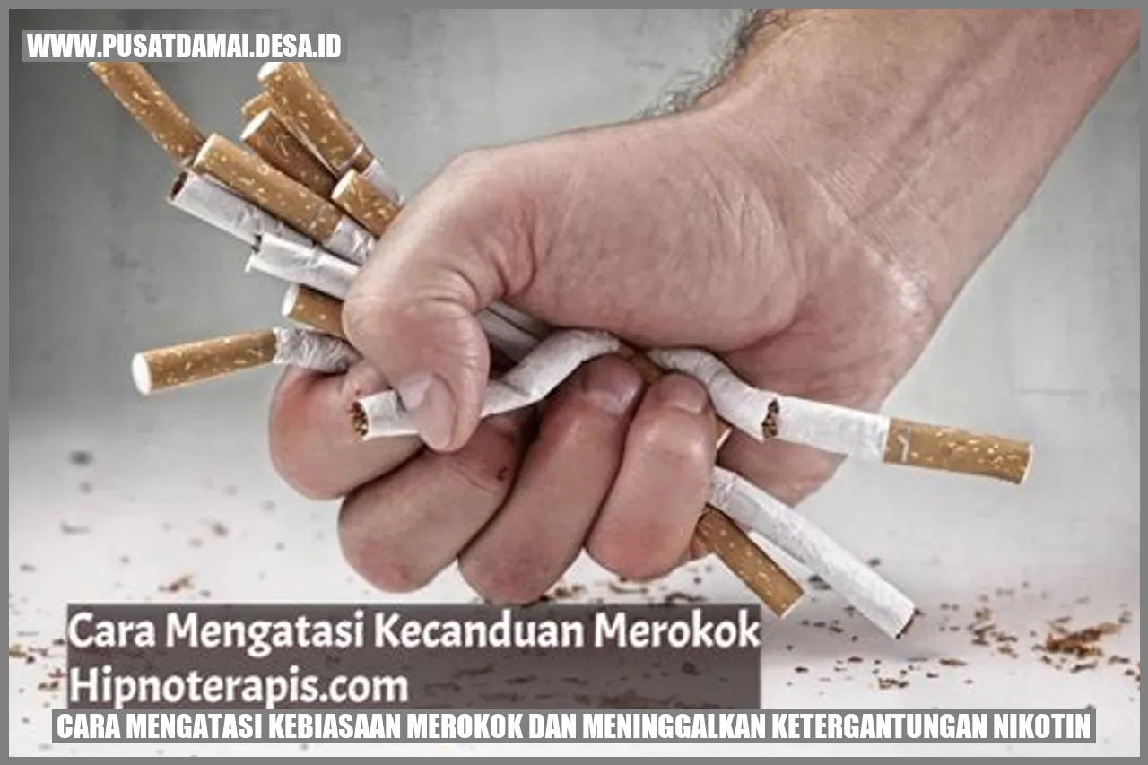 Gambar Cara Mengatasi Kebiasaan Merokok dan Meninggalkan Ketergantungan Nikotin