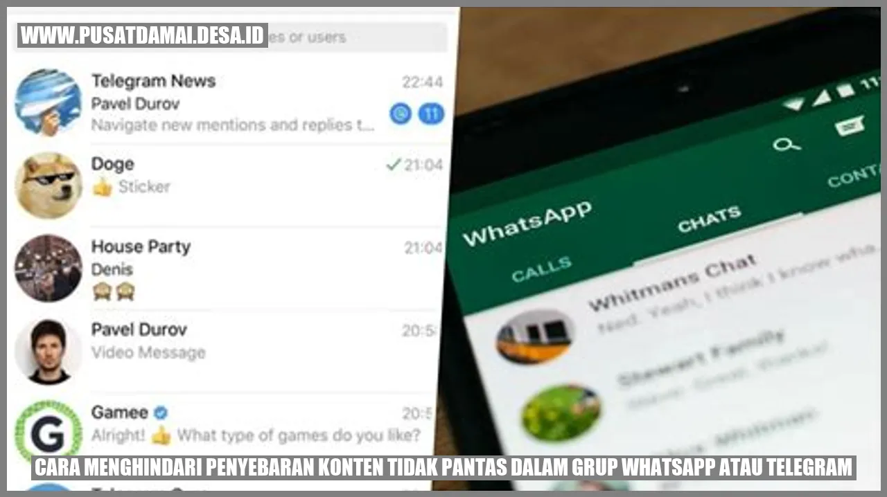 Cara Menghindari Penyebaran Konten Tidak Pantas dalam Grup WhatsApp atau Telegram