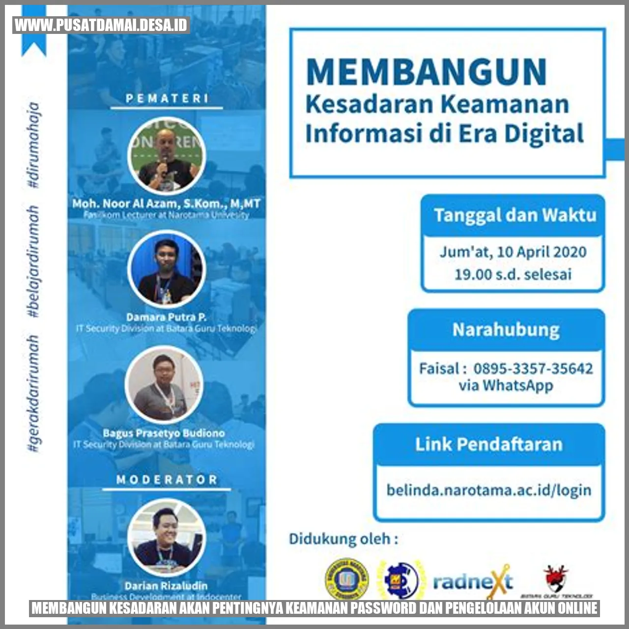 Membangun Kesadaran akan Pentingnya Keamanan Password dan Pengelolaan Akun Online