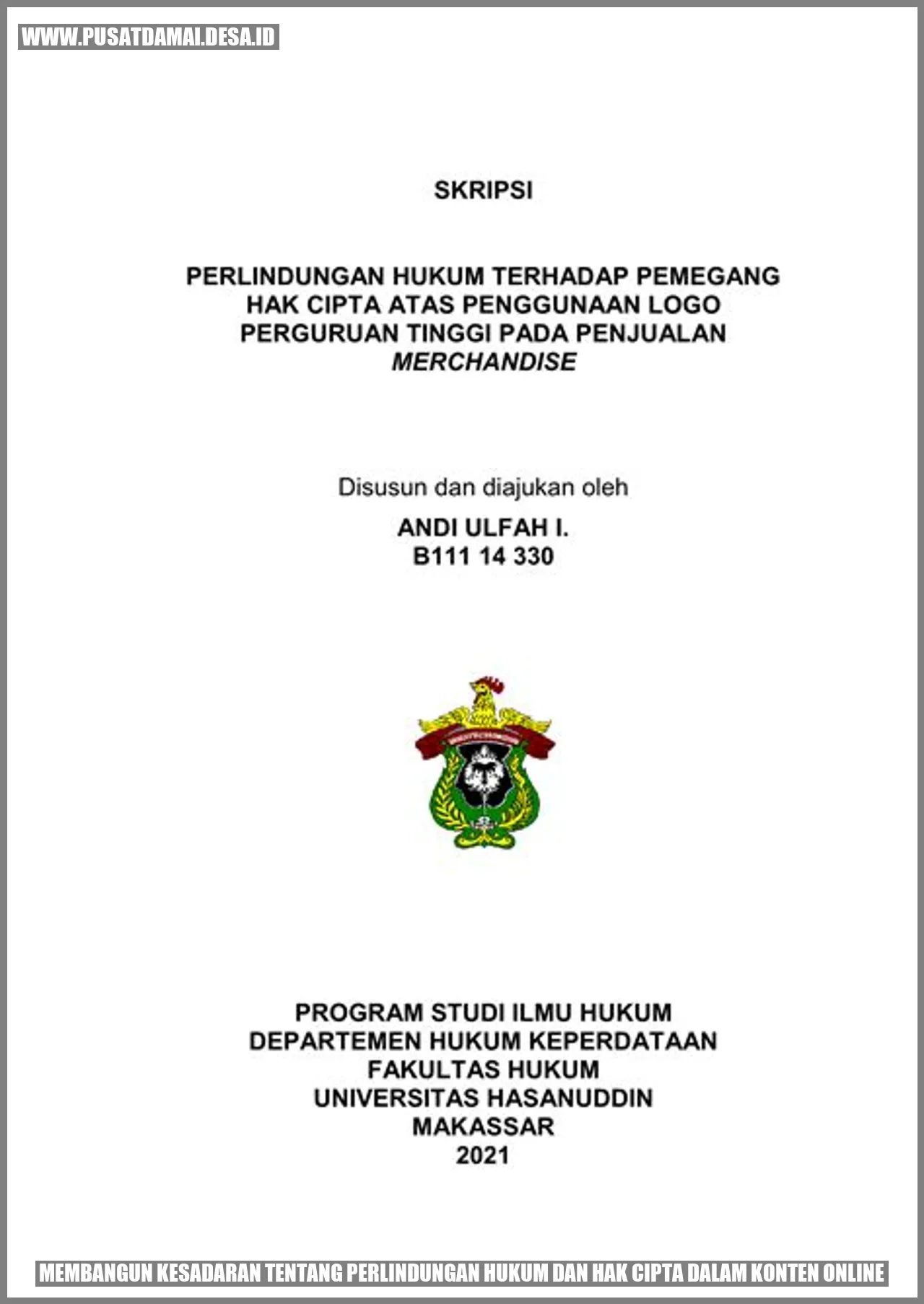 Membangun Kesadaran tentang Perlindungan Hukum dan Hak Cipta dalam Konten Online