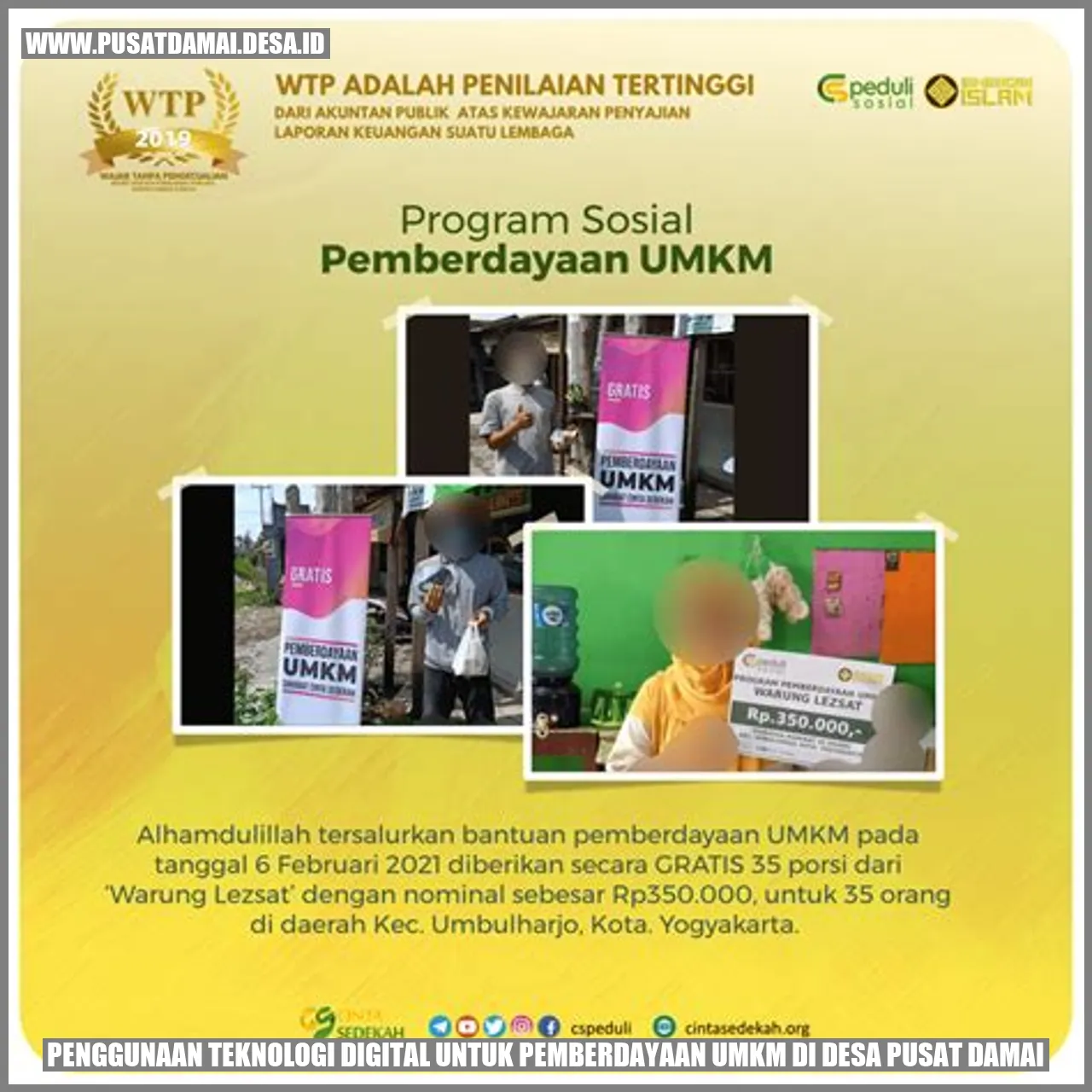 Penggunaan Teknologi Digital untuk Pemberdayaan UMKM di Desa Pusat Damai